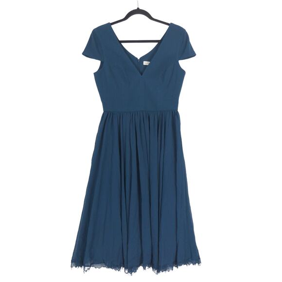 Dress the Population dress Corey Chiffon Fit & Flare Cocktail Medium M - Picture 1 of 3